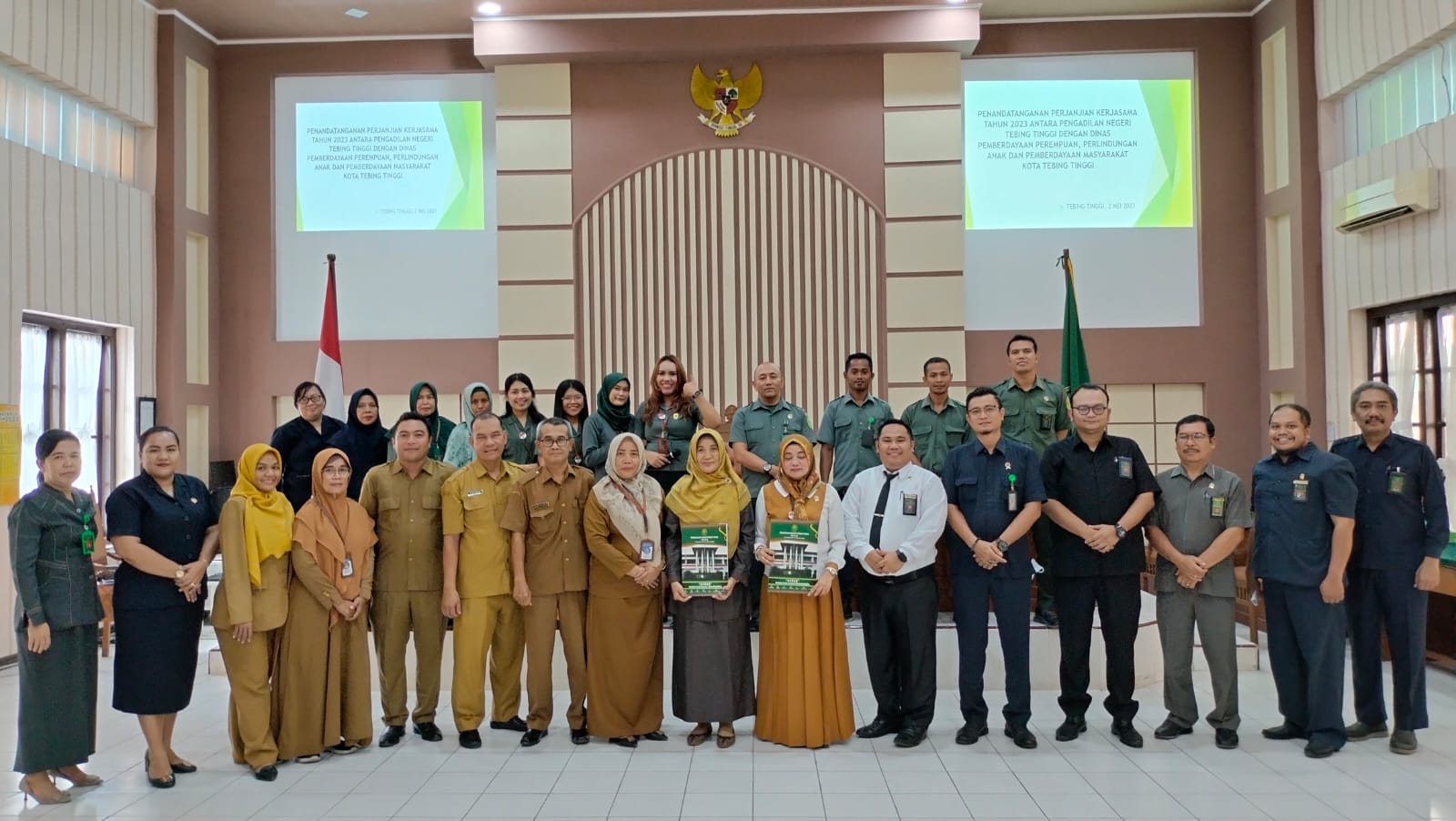 Penandatanganan MoU Tahun 2023 antara PN Tebing Tinggi dengan Dinas P3APM Kota Tebing Tinggi
