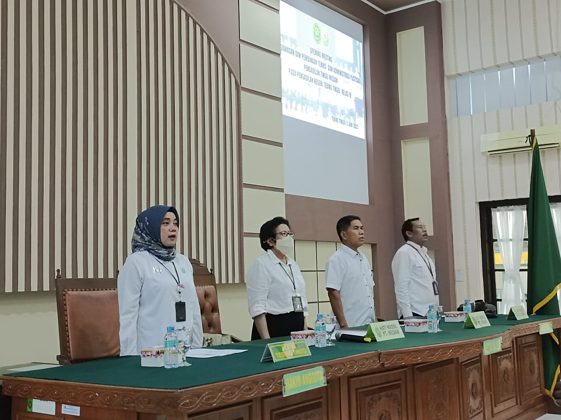 Pengawasan dan Pembinaan Teknis dan Administrasi Yudistial Pengadilan Tinggi Medan pada Pengadilan Negeri Tebing Tinggi