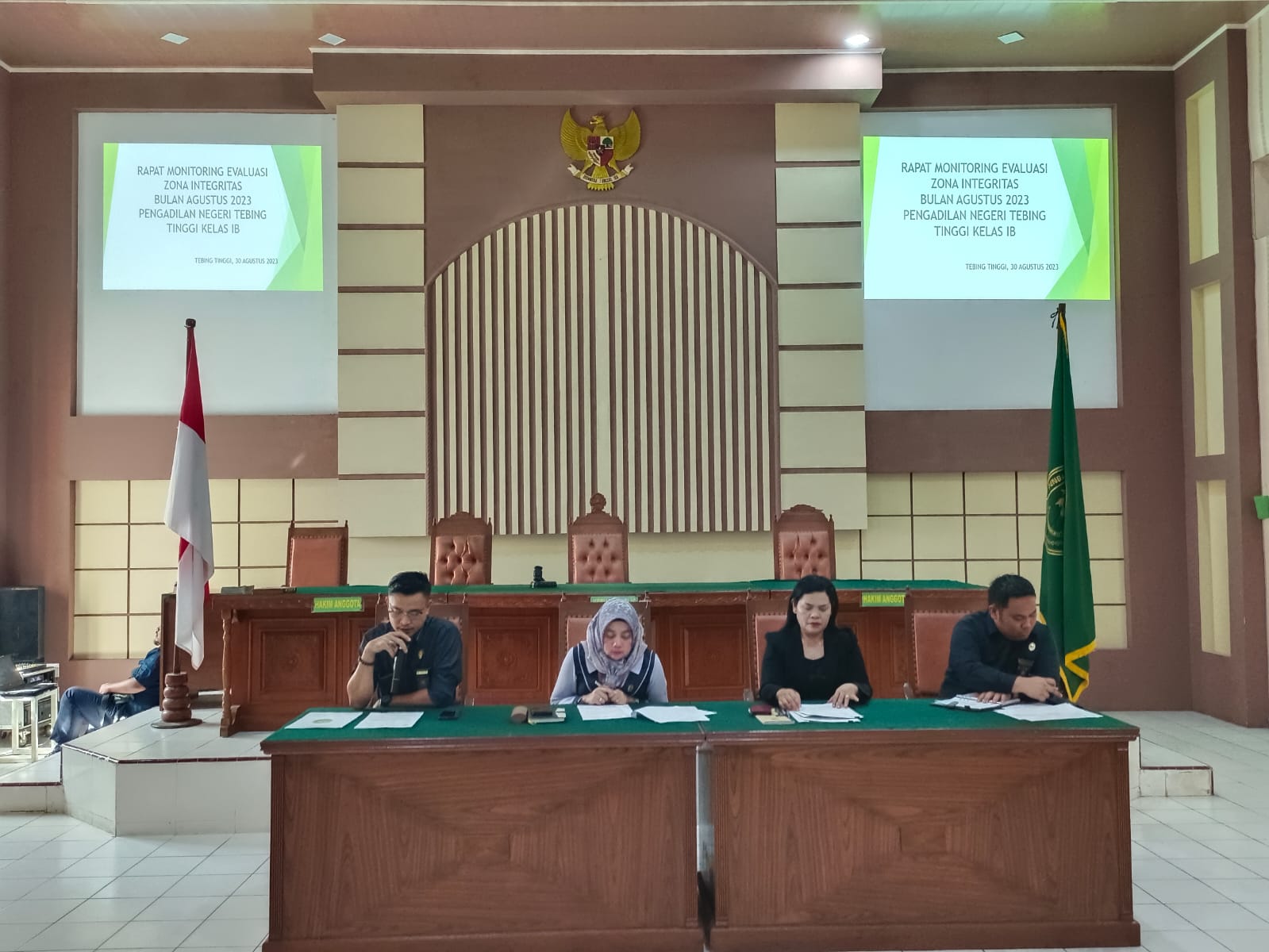 Rapat Monitoring dan Evaluasi Capaian Kinerja serta Monitoring dan Evaluasi Zona Integritas Bulan Agustus Tahun 2023