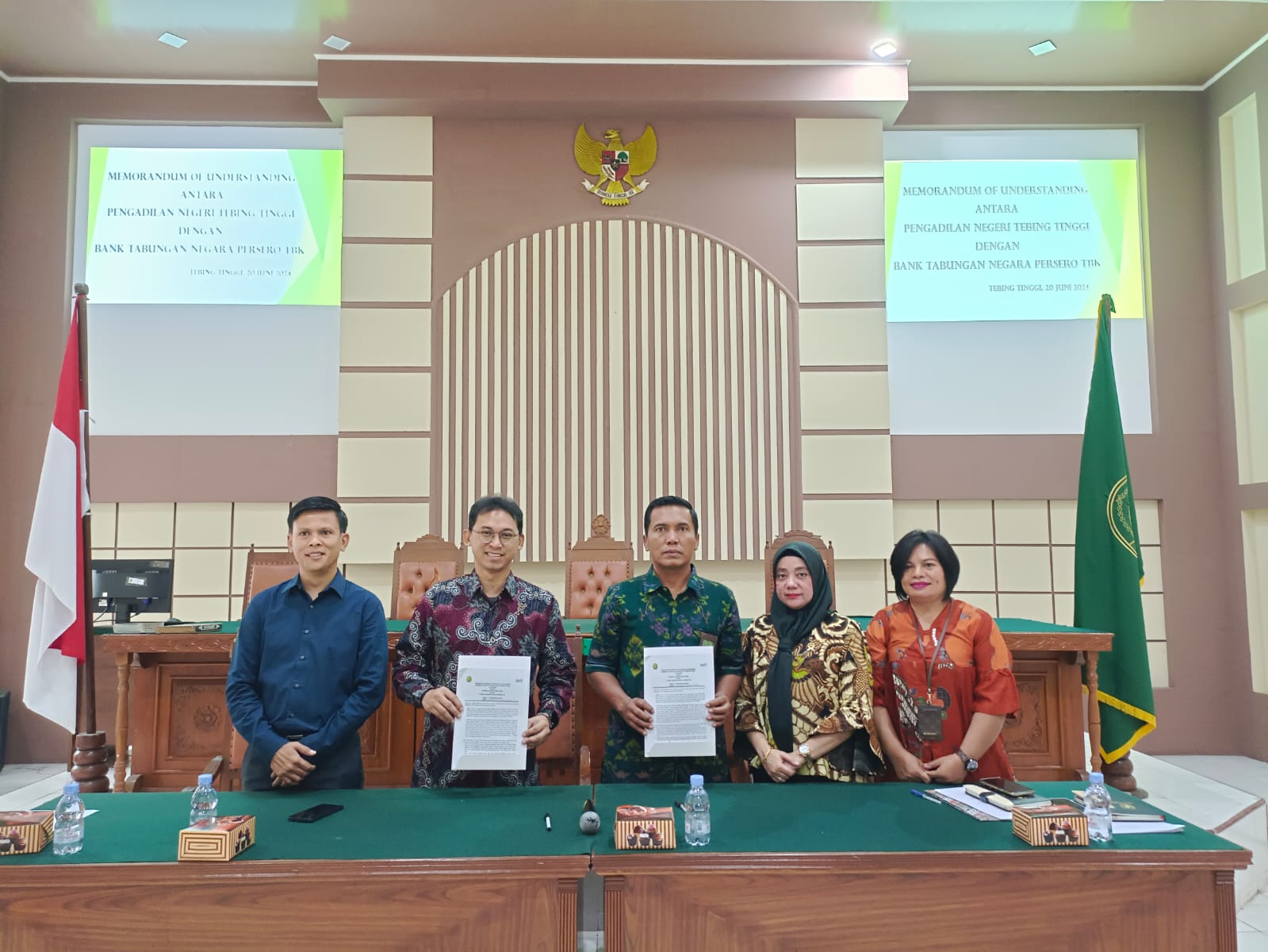 Memorandum of Understnding antara PN Tebing Tinggi dengan Bank Tabungan Negara (BTN) serta Sosialisasi Standar Pelayanan